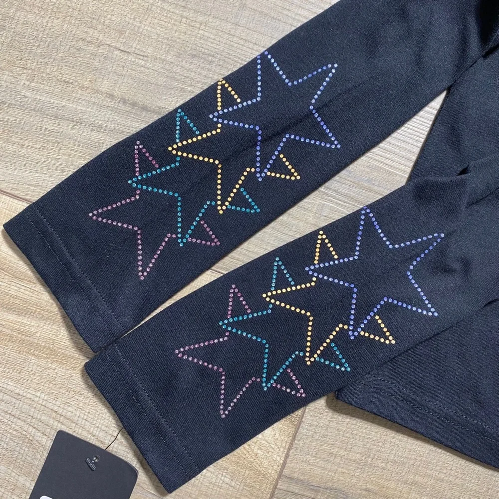 Converse Girls All Star Graphic Long Sleeve Logo Size‎ Large Black